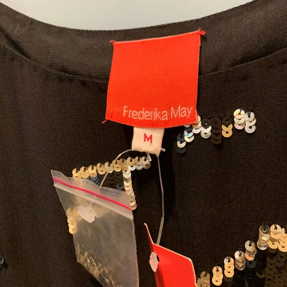 frederika may black silk